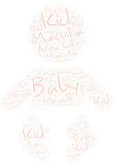 Newborn Little Baby: Word Cloud Tag