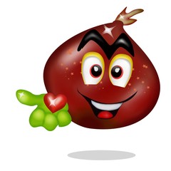 Obraz premium cuore di castagna