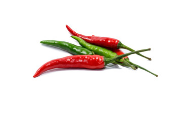 Green and red Chilli