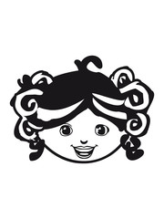 Doll sweet girl head