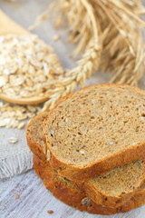 Healthy wholegrain bread