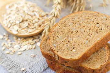Healthy wholegrain bread