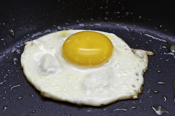 Pfanne und Spiegelei