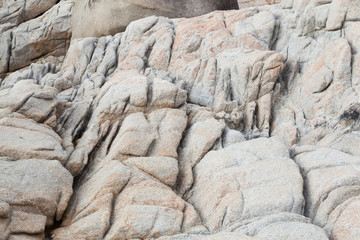 rocks have eroded boundaries