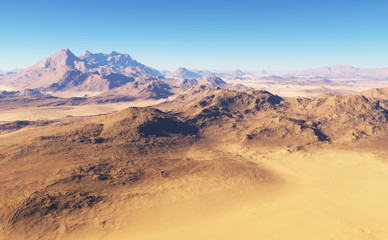 Naklejka premium Fantasy desert landscape