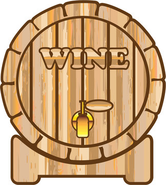 A barrel of Wine vector