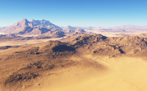 Fantasy desert landscape