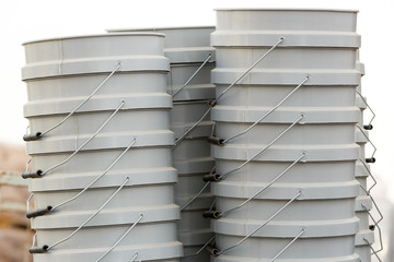 Four stack of buckets © Vladimir Liverts