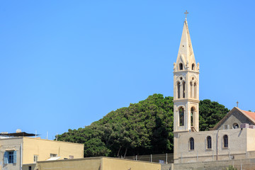 Fototapeta na wymiar Bell tower of St. Joseph Monastery