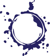 Liquid Ink Splash Vector blob