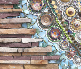 The walls are decorated