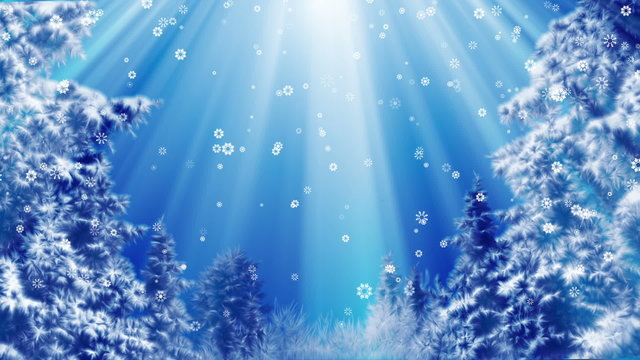Falling snow loop background animation