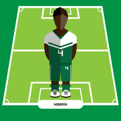 Computer game Nigeria Football club player