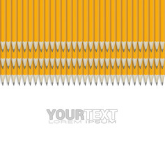 Fototapeta premium Composition from set pencil with sharpened rod and eraser at the end isolated on white background