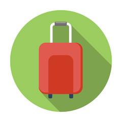 Suitcase colored flat icon