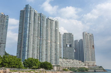Obraz premium luxurious residential building in Hong Kong