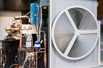  heating and AC air conditioning unit transparent