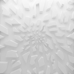 Geometric color abstract polygons, as crack wall