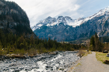 Fototapeta na wymiar Oeschinensee, Kandersteg, Switzerland.