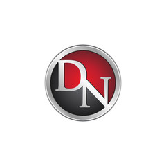 DN initial circle logo red