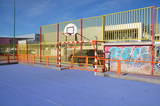 porter&iacute;a en un campo de f&uacute;tbol sala