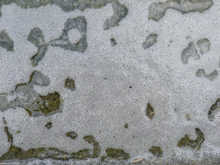 Water pollution with foam