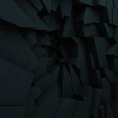 Geometric color abstract polygons, as crack wall. Interior room