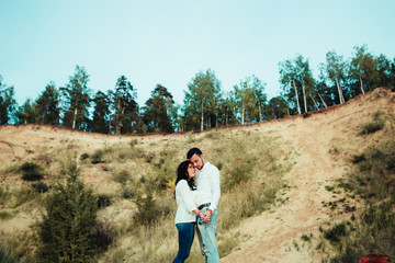 Naklejka premium Man and woman