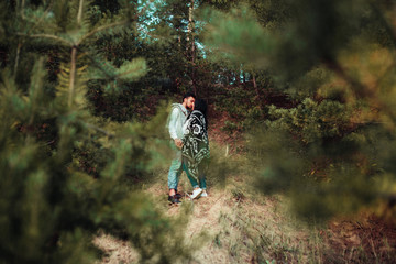 Naklejka premium Man and woman