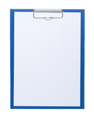 Clipboard with blank sheet