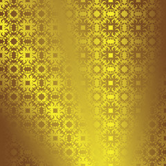 Seamless wallpaper in gold. Vintage design