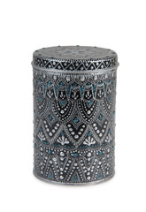 Vintage painted box on a white background