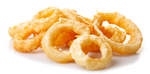 Chips rings isolated on white