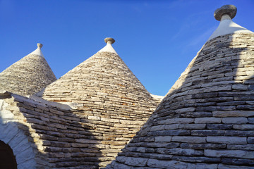 Fototapeta na wymiar Alberobello, village des Trullis, Pouilles, Italie