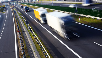 Four lane controlled-access highway in Poland