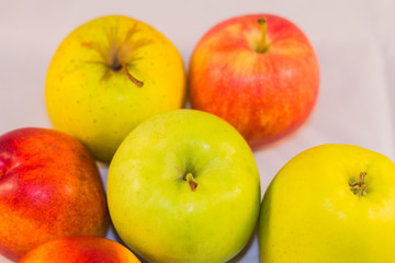 fruits isolated on white