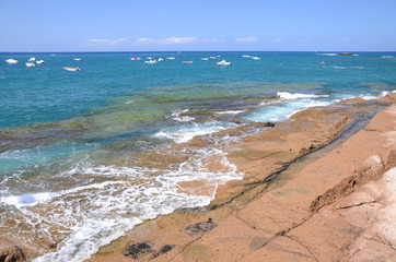 Malownicza zatoka w La Caleta na Teneryfie