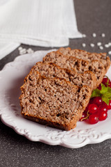 muffins with red currant