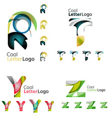 Letter business emblem collection