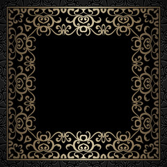 Vintage gold square frame