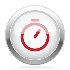 Red Timer icon on chrome web button