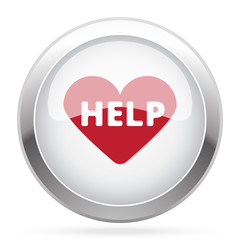 Red Defibrillator  icon on chrome web button