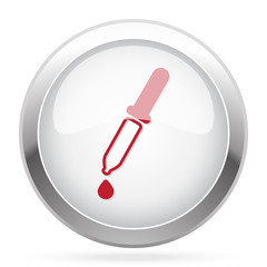 Red Pipette icon on chrome web button