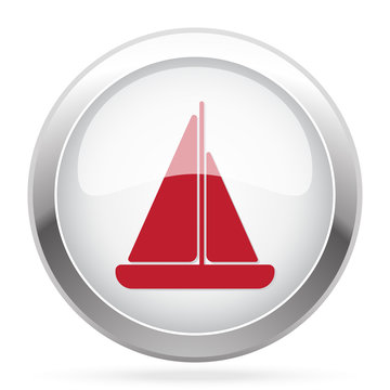 Red Sailboat icon on chrome web button