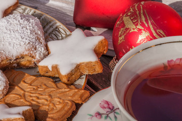 Weihnachtstee, Makro horizontal