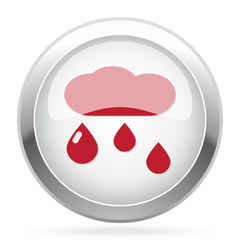 Red Rain icon on chrome web button