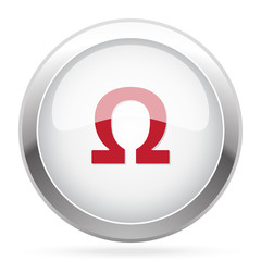 Red Omega icon on chrome web button