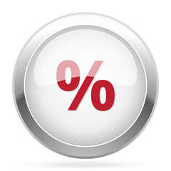 Red Percentage icon on chrome web button