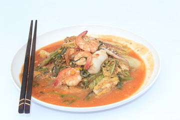 Seafood Sukiyaki.
