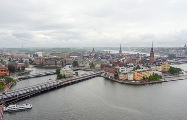 Fototapeta na wymiar Stockholm aerial view